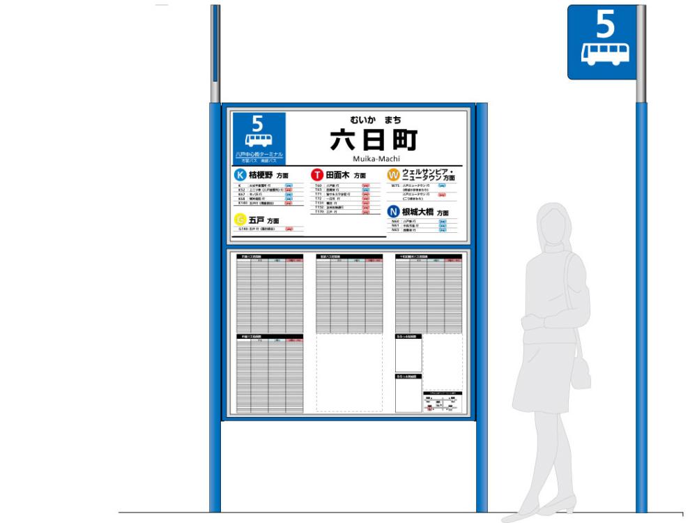 Case study of a large scale bus stop