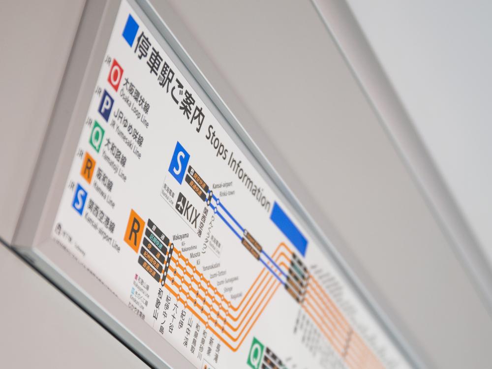 Line Guide in the train